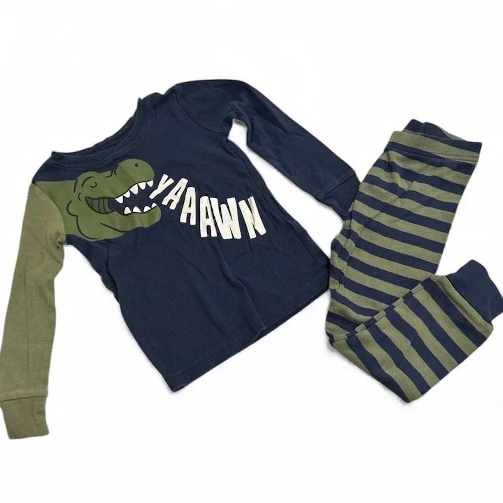 Old Navy Kids Pajama Set - Navy and Olive